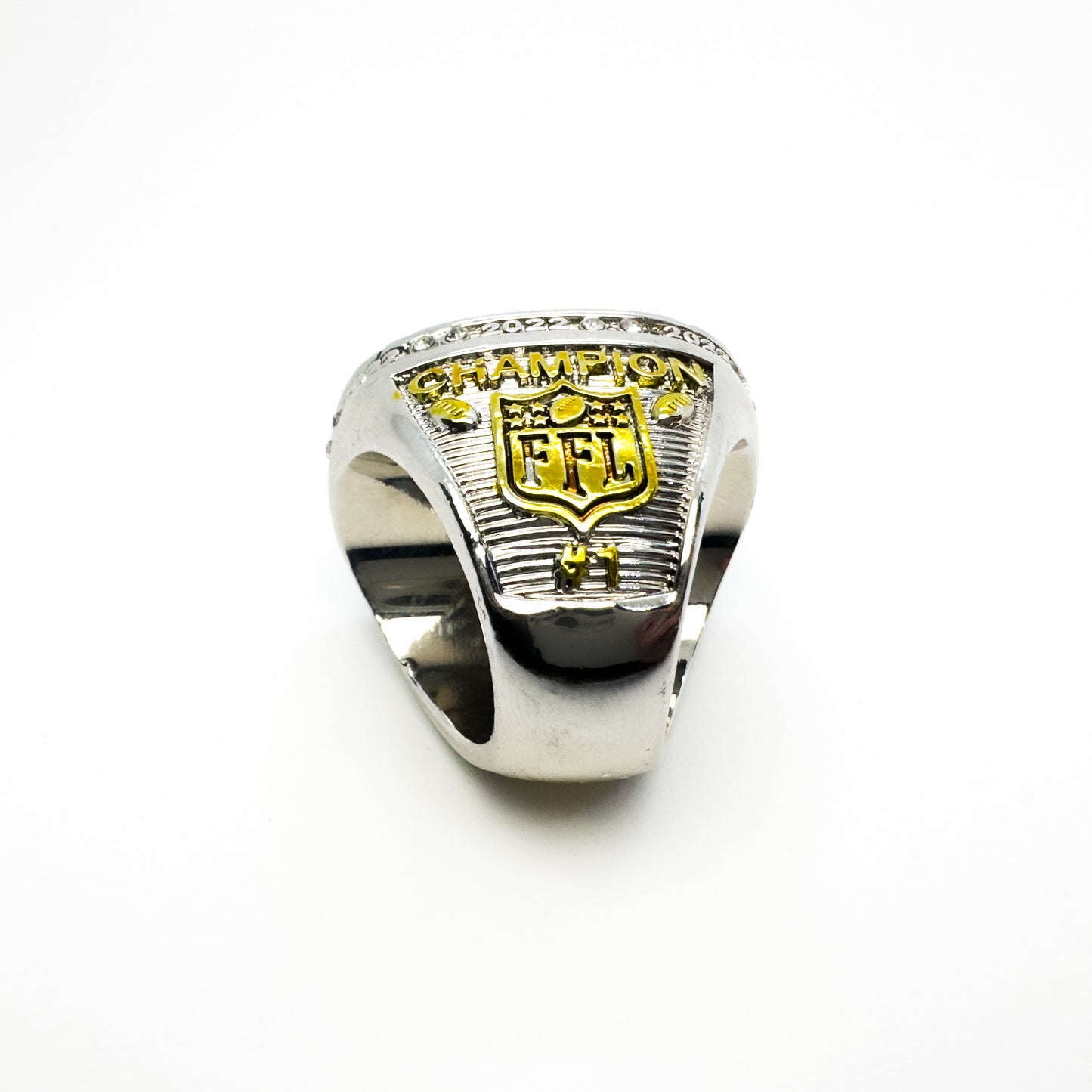 Fantasy Football Championship Ring 2022 - Silber / Gold